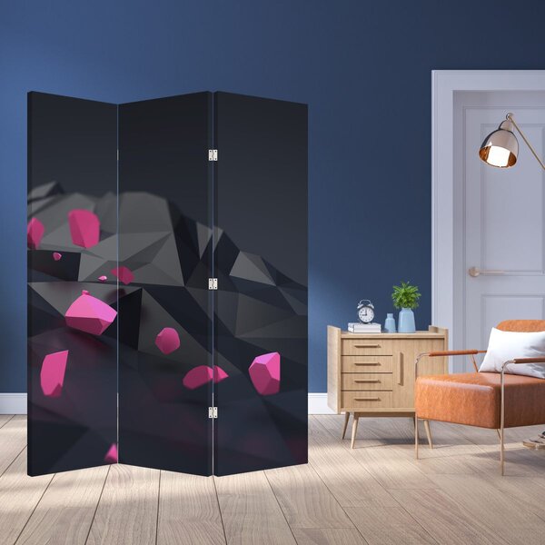 Paraván - 3D absztrakció (126x170 cm)