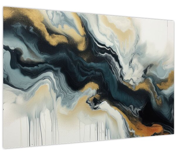 Kép - Márványozott rajz (90x60 cm)