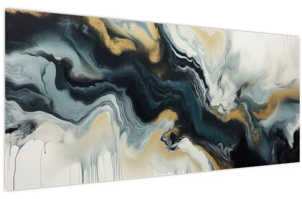 Kép - Márványozott rajz (120x50 cm)