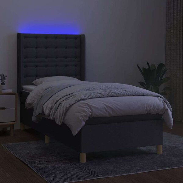 LED-es Ágy - Szövet - 100x200 cm
