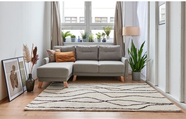 Fehér-fekete szőnyeg 120x180 cm Routa – Universal