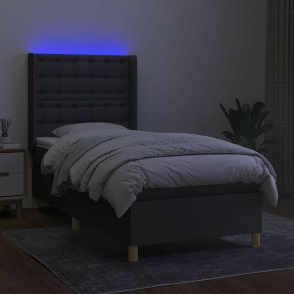 LED-es Ágy - Szövet - 100x200 cm