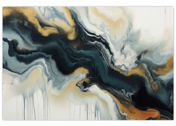 Kép - Márványozott rajz (90x60 cm)