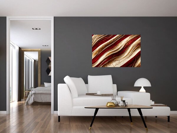 Kép - Arany - fehér textúra (90x60 cm)