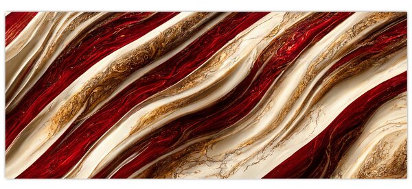 Kép - Arany - fehér textúra (120x50 cm)