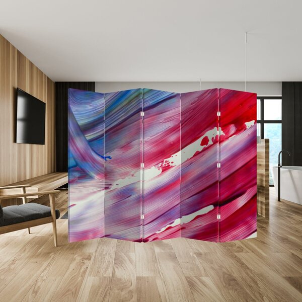 Paraván - rózsaszínes kék szín (210x170 cm)
