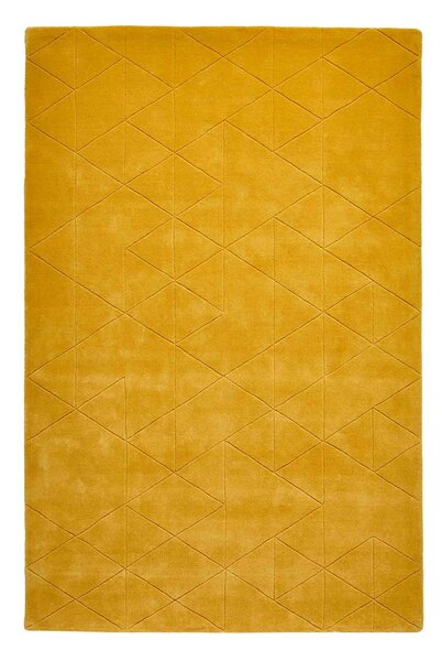Kasbah mustársárga gyapjú szőnyeg, 150 x 230 cm - Think Rugs