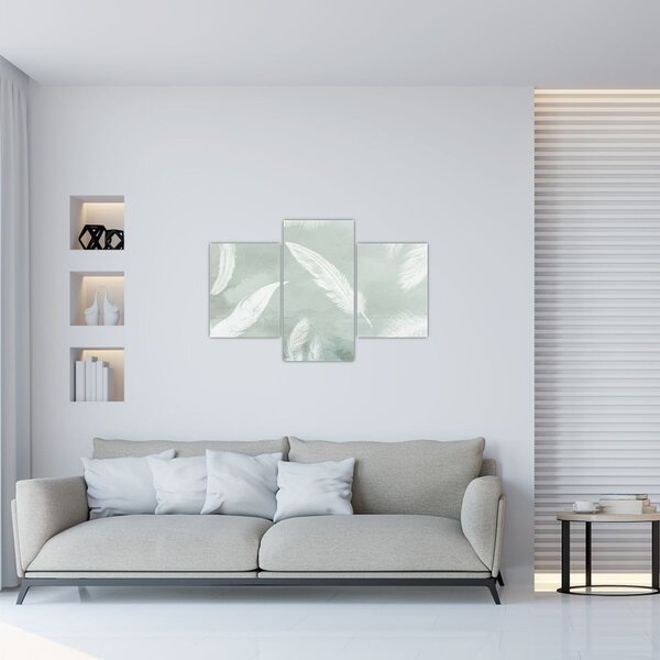 Kép - Fehér tollak (90x60 cm)