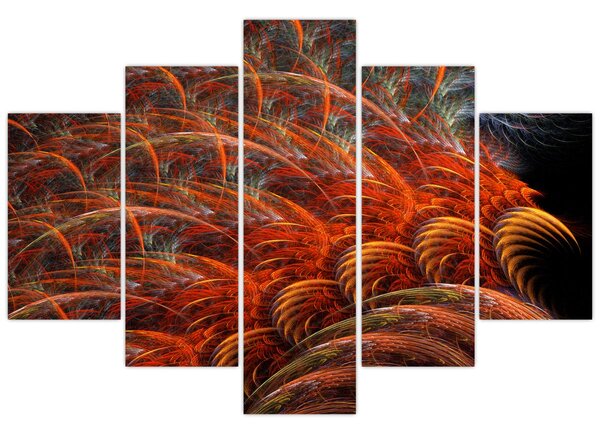 Kép - Absztrakt toll utánzat (150x105 cm)