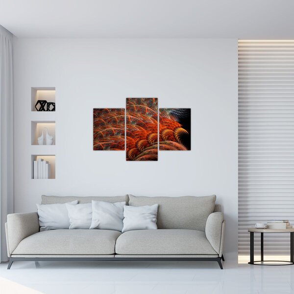 Kép - Absztrakt toll utánzat (90x60 cm)
