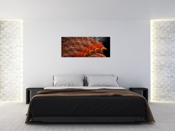 Kép - Absztrakt toll utánzat (120x50 cm)