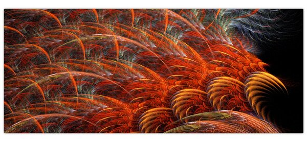 Kép - Absztrakt toll utánzat (120x50 cm)