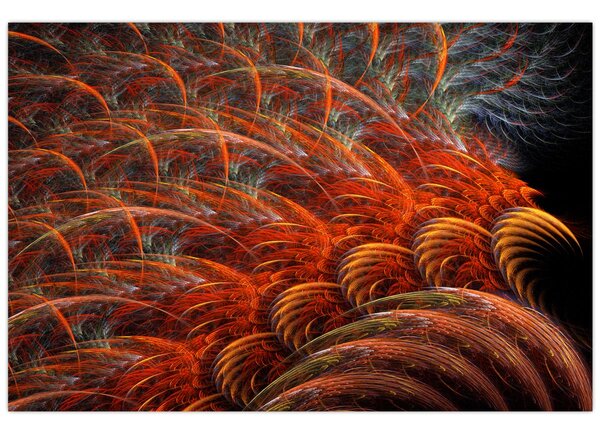 Kép - Absztrakt toll utánzat (90x60 cm)