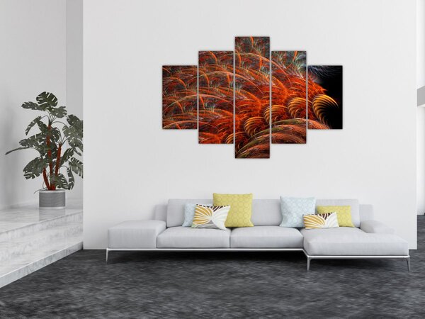 Kép - Absztrakt toll utánzat (150x105 cm)