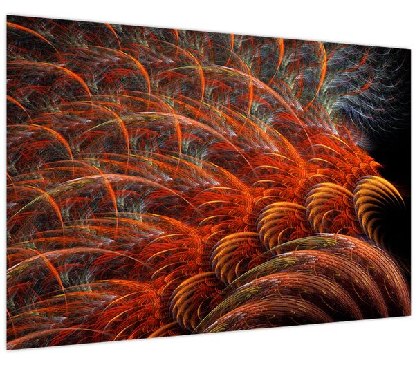 Kép - Absztrakt toll utánzat (90x60 cm)