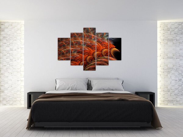 Kép - Absztrakt toll utánzat (150x105 cm)