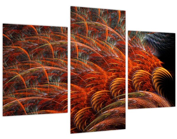Kép - Absztrakt toll utánzat (90x60 cm)