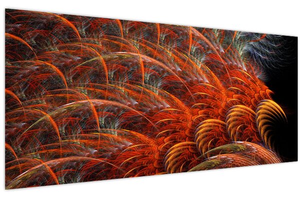 Kép - Absztrakt toll utánzat (120x50 cm)