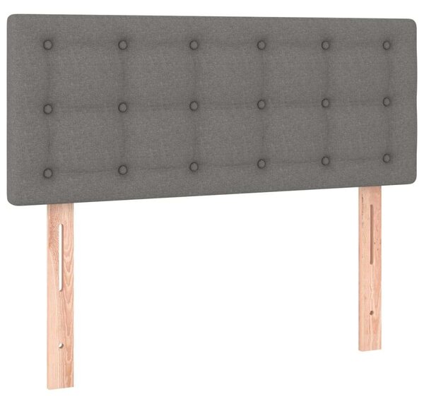 VidaXL Rugós Ágy - Sötétszürke Szövet - 80x200 cm