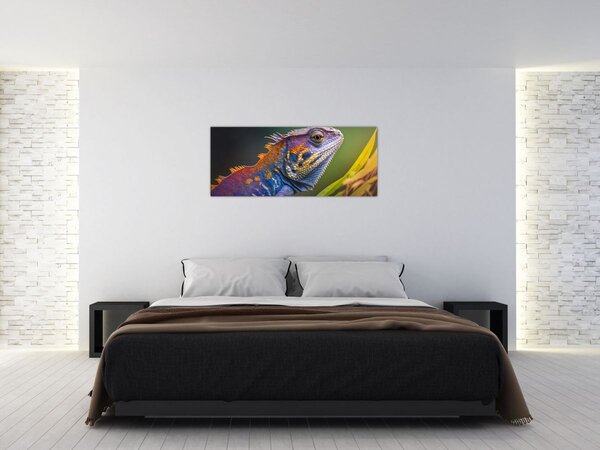 Kép - A színes leguán (120x50 cm)