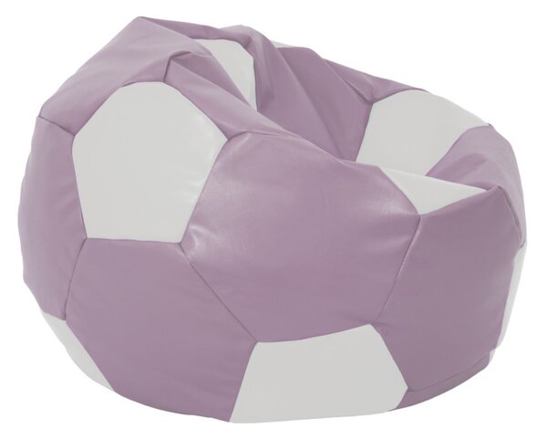 Mondo Ball babzsákfotel - műbőr - lila/fehér - 170 liter
