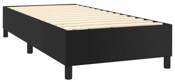 Modern Fekete Ágy Matraccal - 80x200 cm