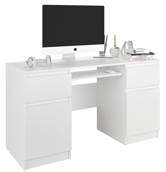 CALI N6 számítógépes asztal - fehér