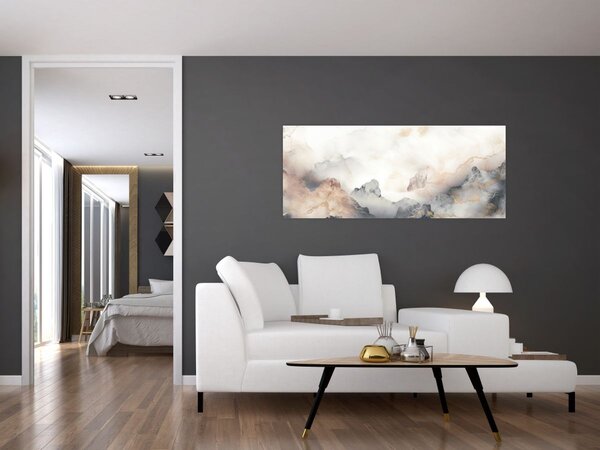 Kép - Hegyi absztrakció márvány textúrával (120x50 cm)