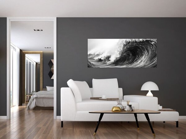 Kép - Hullámok festése (120x50 cm)