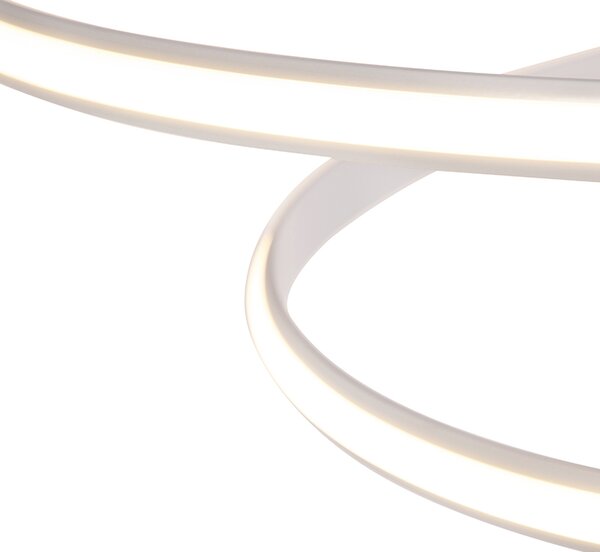 Modern függőlámpa fehér 74 cm beépített LED-del, dimmerrel - Rowan
