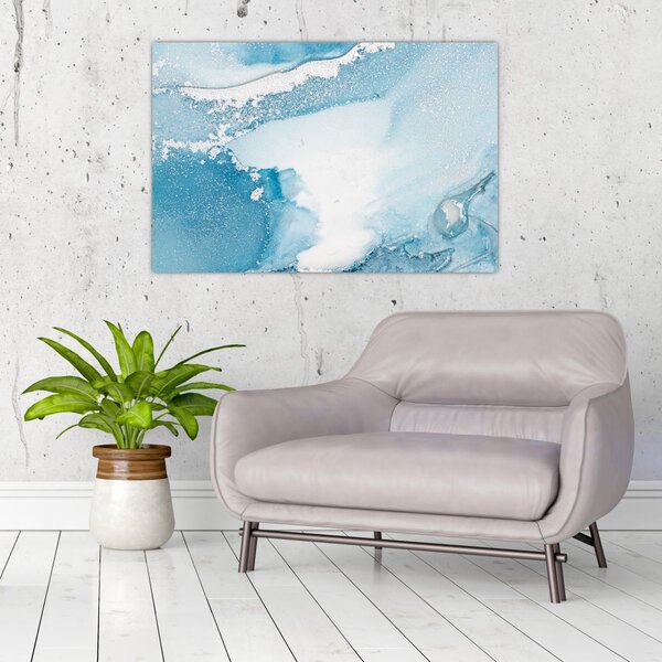 Kép - Kék dekoráció (90x60 cm)