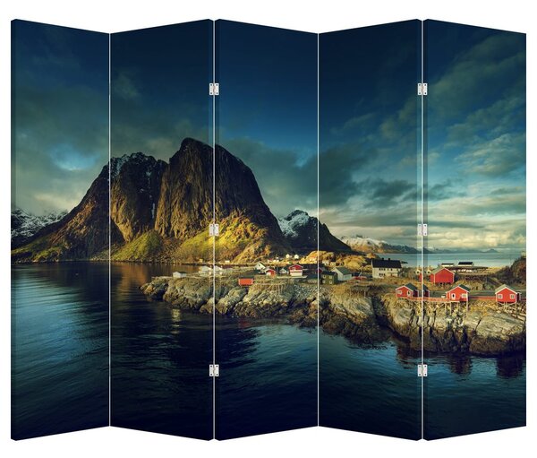 Paraván - Egy halászati falu Norvégiában (210x170 cm)
