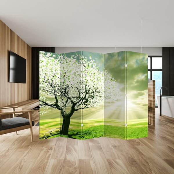 Paraván - Fa a réten (210x170 cm)