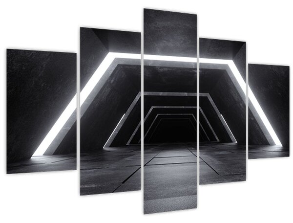 Kép - Futurisztikus alagút (150x105 cm)