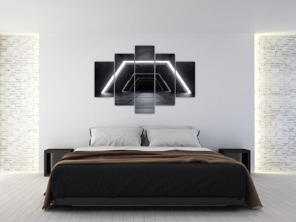 Kép - Futurisztikus alagút (150x105 cm)