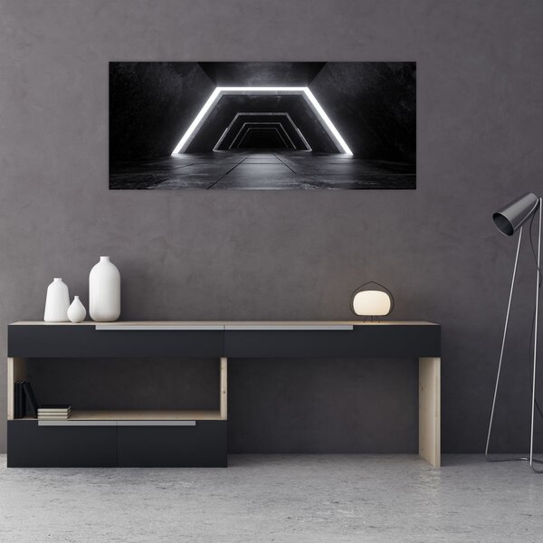 Kép - Futurisztikus alagút (120x50 cm)