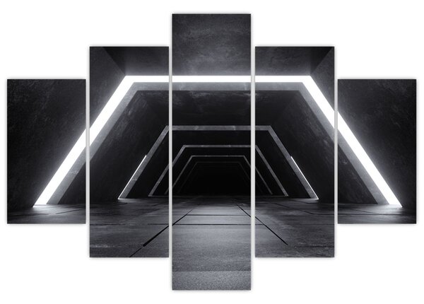Kép - Futurisztikus alagút (150x105 cm)