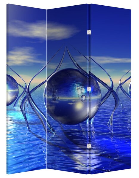 Paraván - Absztrakció - víz (126x170 cm)
