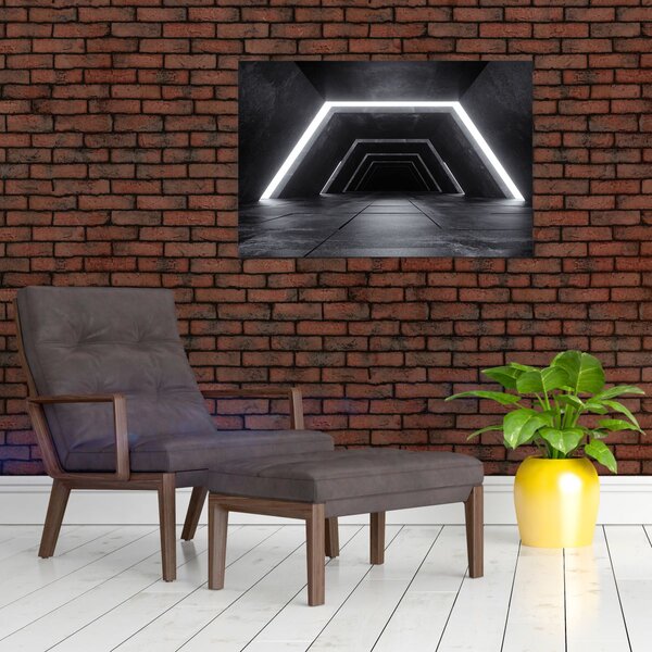 Kép - Futurisztikus alagút (90x60 cm)