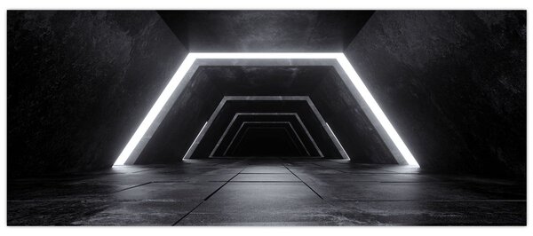 Kép - Futurisztikus alagút (120x50 cm)