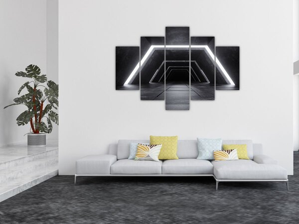 Kép - Futurisztikus alagút (150x105 cm)