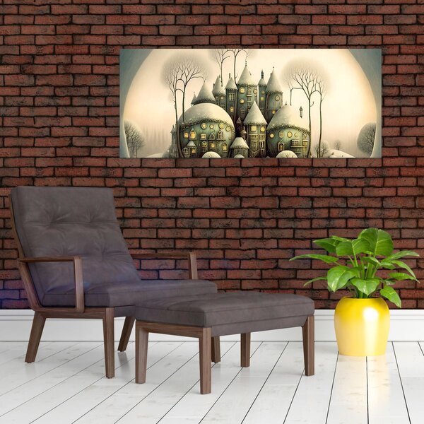 Kép - Mesebeli házikók (120x50 cm)