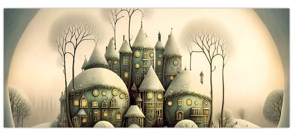 Kép - Mesebeli házikók (120x50 cm)