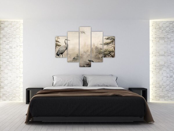 Kép - Rajzfilm tájkép (150x105 cm)