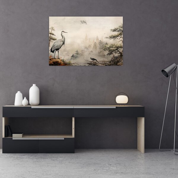 Kép - Rajzfilm tájkép (90x60 cm)