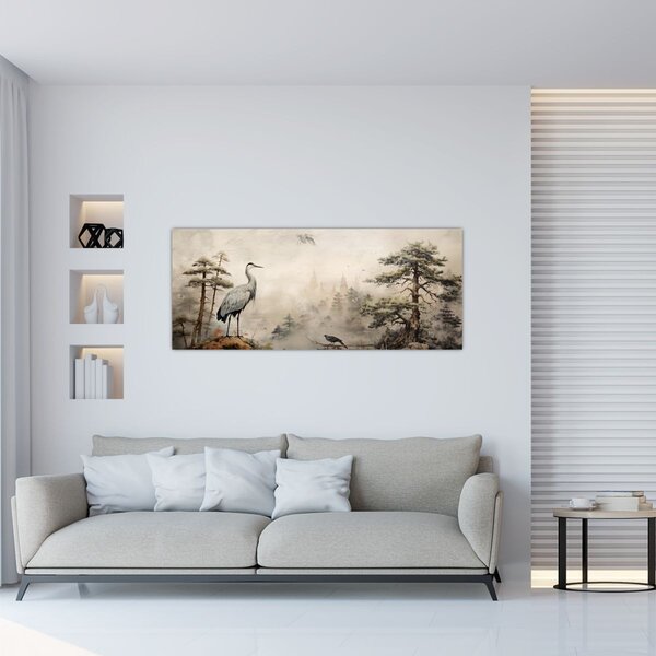 Kép - Rajzfilm tájkép (120x50 cm)