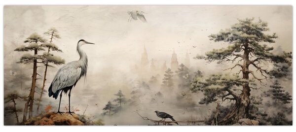 Kép - Rajzfilm tájkép (120x50 cm)