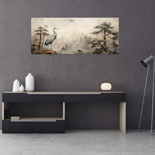 Kép - Rajzfilm tájkép (120x50 cm)
