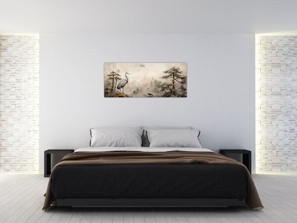 Kép - Rajzfilm tájkép (120x50 cm)