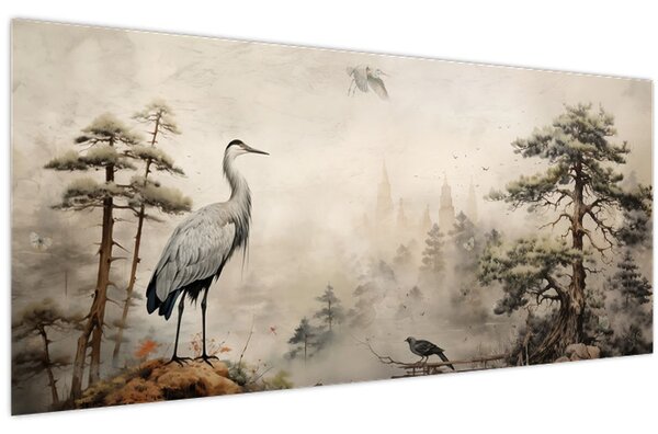 Kép - Rajzfilm tájkép (120x50 cm)